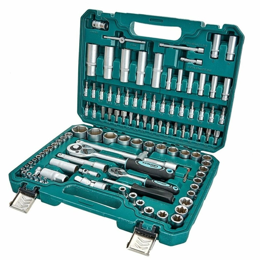 Набор инструментов в кейсе Кузьмич эксперт 128 предметов ник-025/128