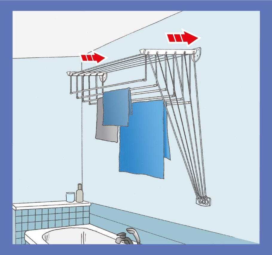 Сушилка для белья Vileda потолочная Highline 140