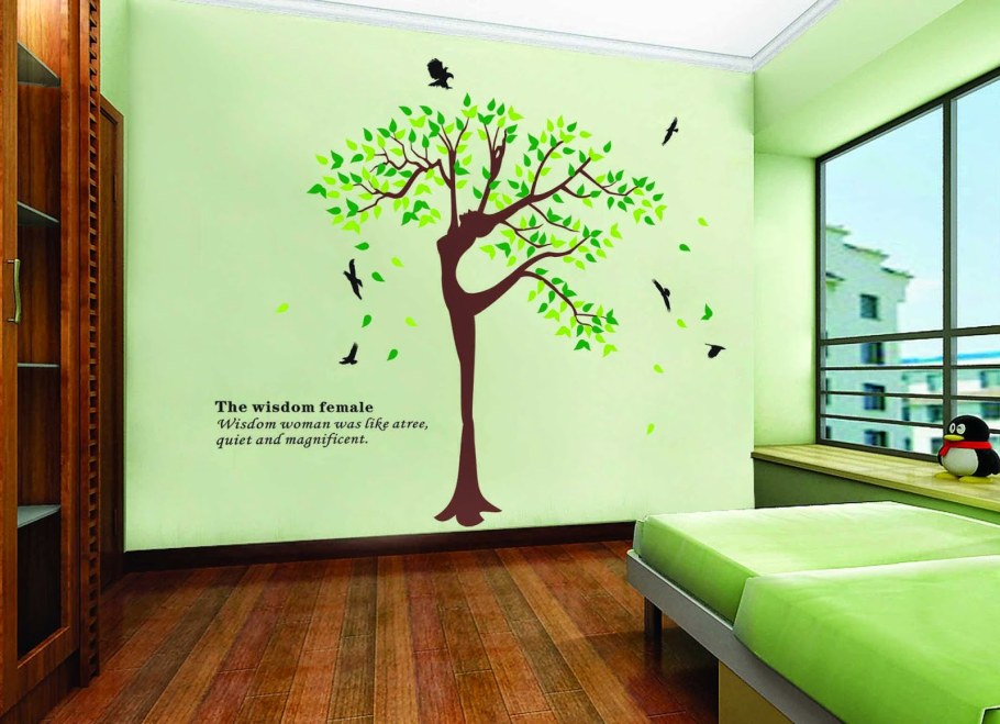 Виниловые наклейки на стену больших размеров в офис