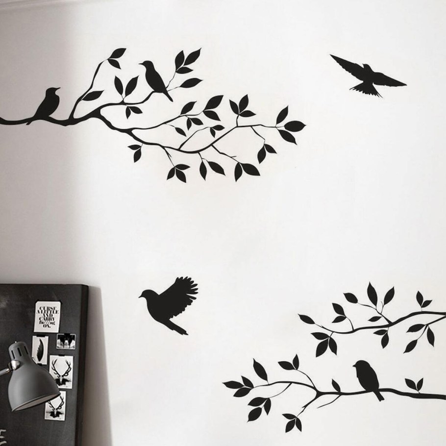 Интерьерная наклейка листья