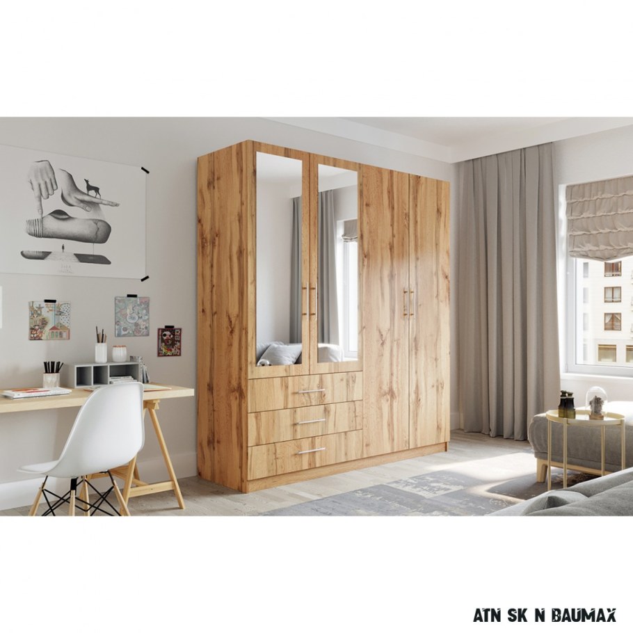 Шкаф с зеркалом Вотан