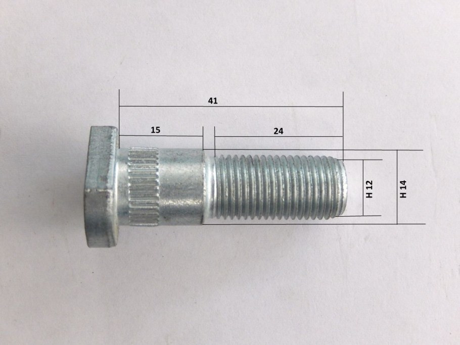 Шпилька колесная м12х1.25 удлиненная Шеви Нива