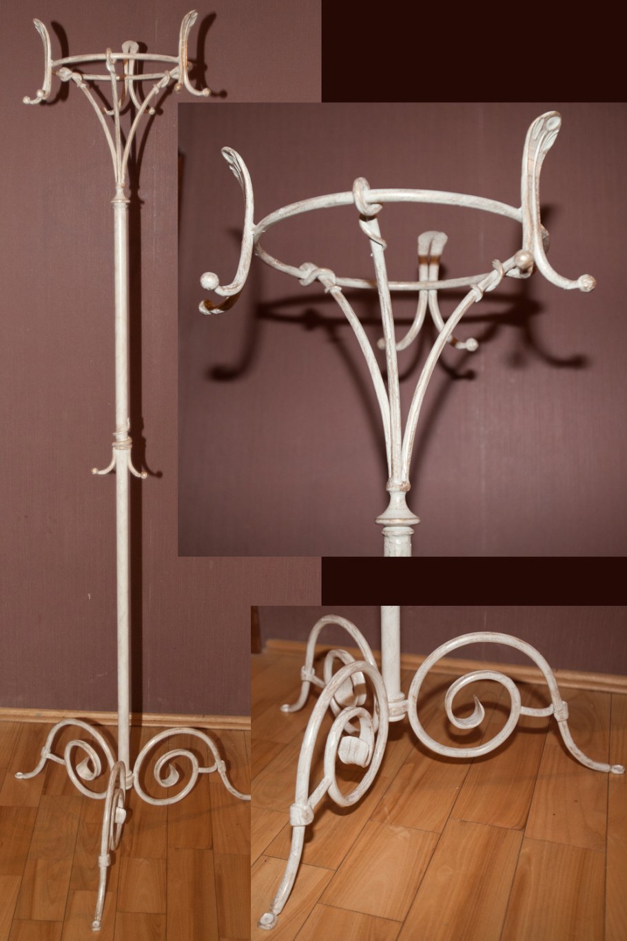 Кованая вешалка напольная