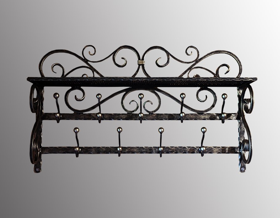 Вешалка настенная металлическая