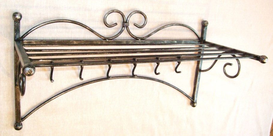 Холодная ковка полка для одежды