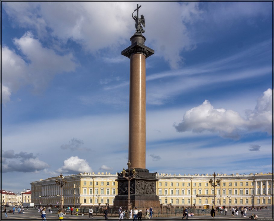 Монферран о. Александровская колонна в Санкт-Петербурге