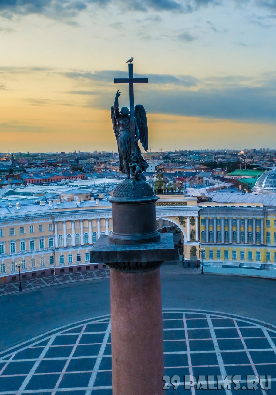 Зарисовки Монферрана Александровской колонны