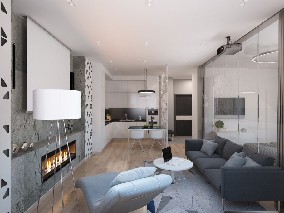 2 Комнатная планировка 50 кв м