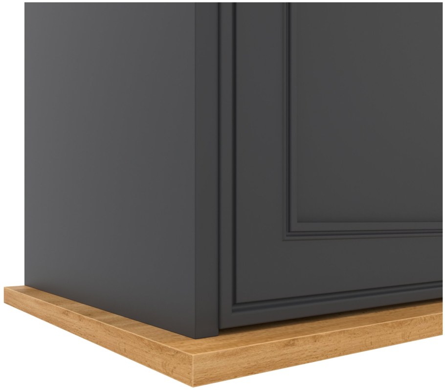 Обувница Перфетто графит / дуб Натюрель