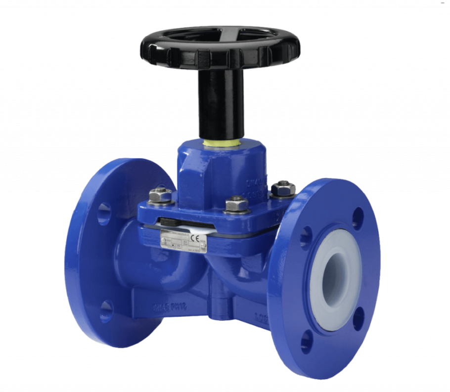 Клапан мембранный футерованный стальной DN 50 PN 10 С