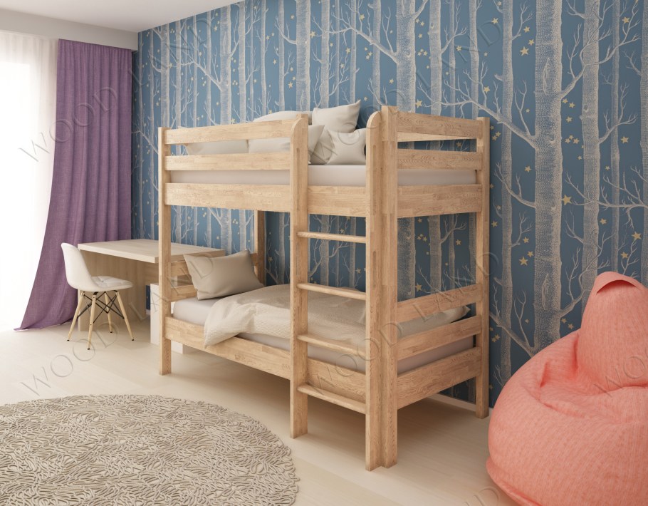 Трехместная кровать трио