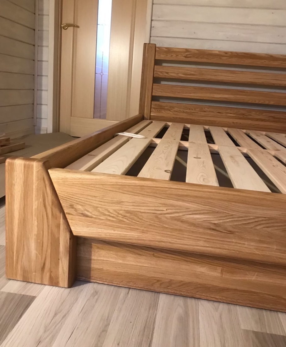 Кровать из массива дуба своими руками