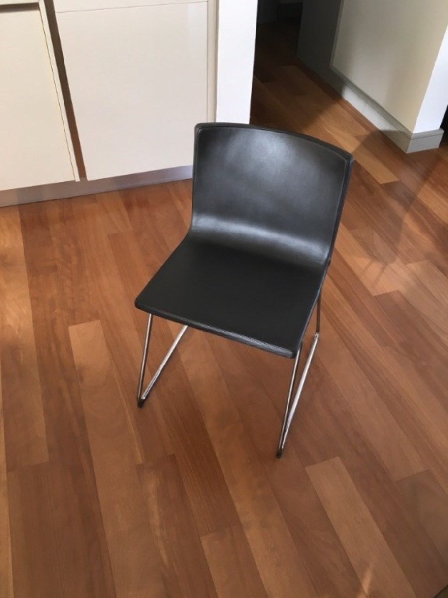 Стул икеа Бернгард черный велюр