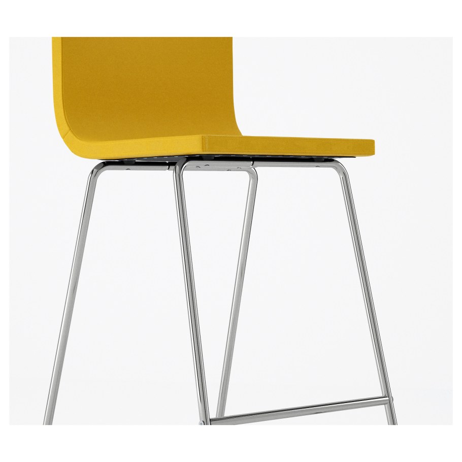 Бернгард стул икеа желтый