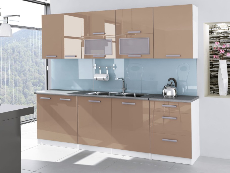 Кухня Валерия капучино ваниль Сурская мебель