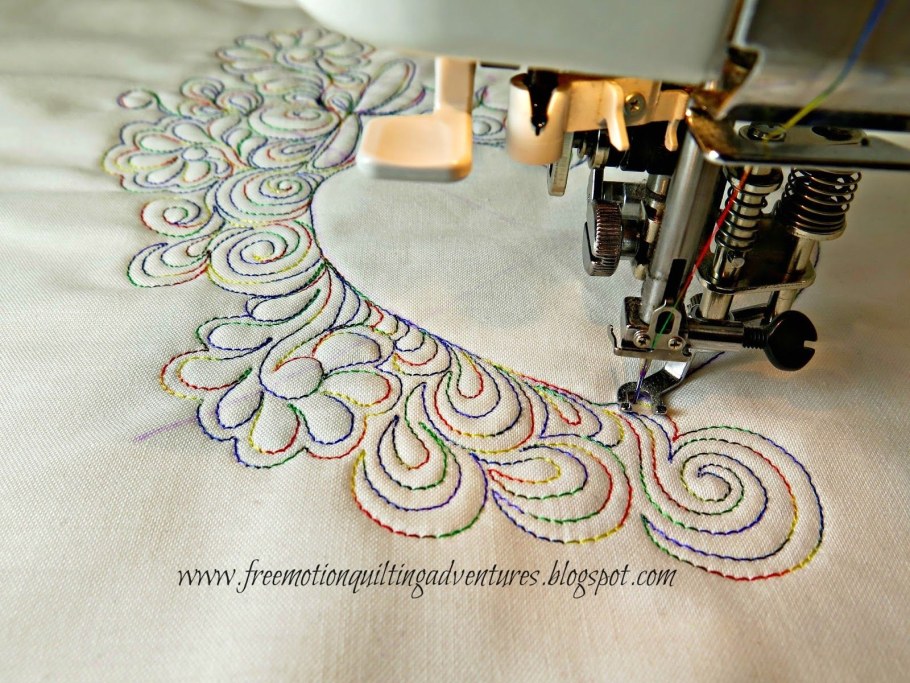 Декоративная вышивка на машинке