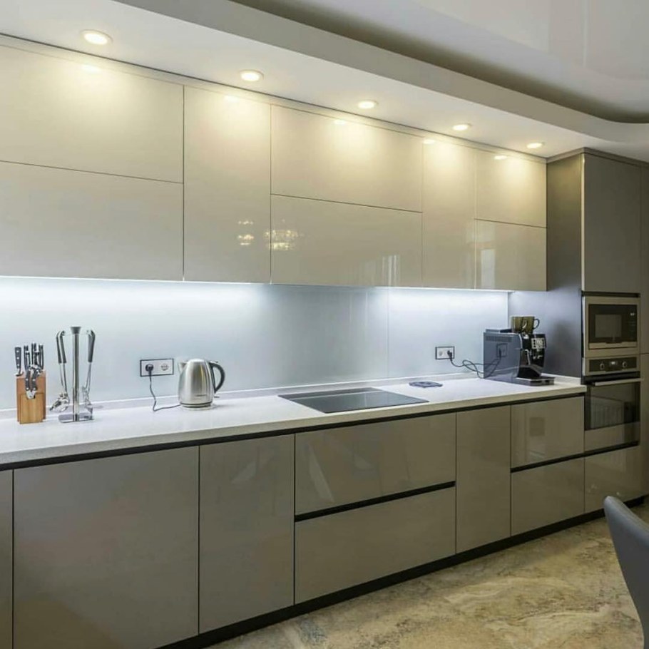 Кухня ваниль капучино глянец