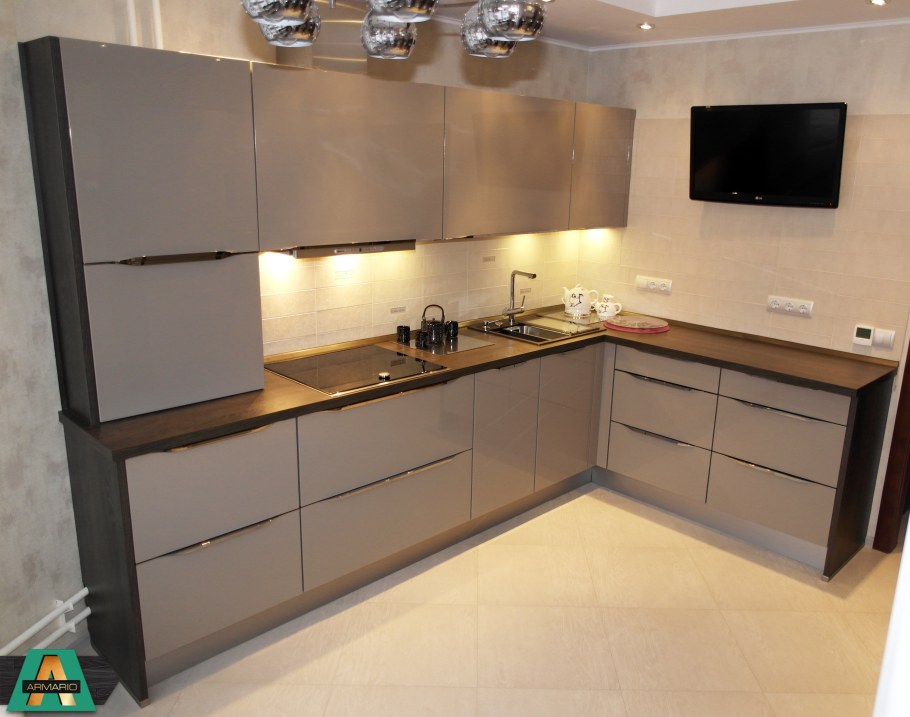 Кухонный гарнитур Ксения ваниль шоколад