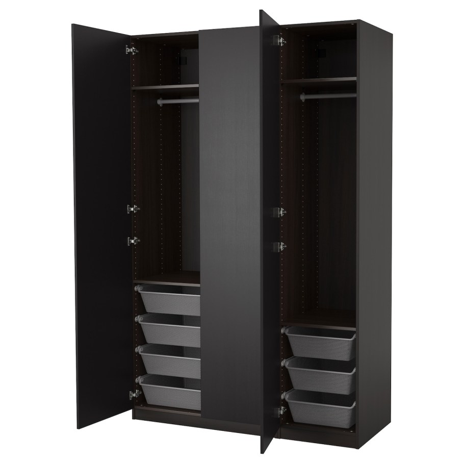 Шкаф икеа ПАКС черный