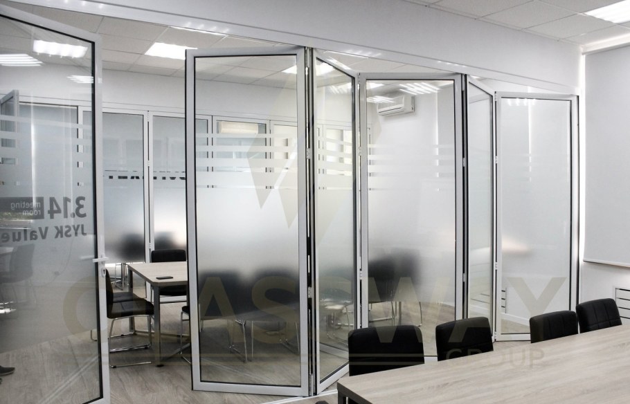 Профиль Дорс перегородки алюминиевые стеклянные