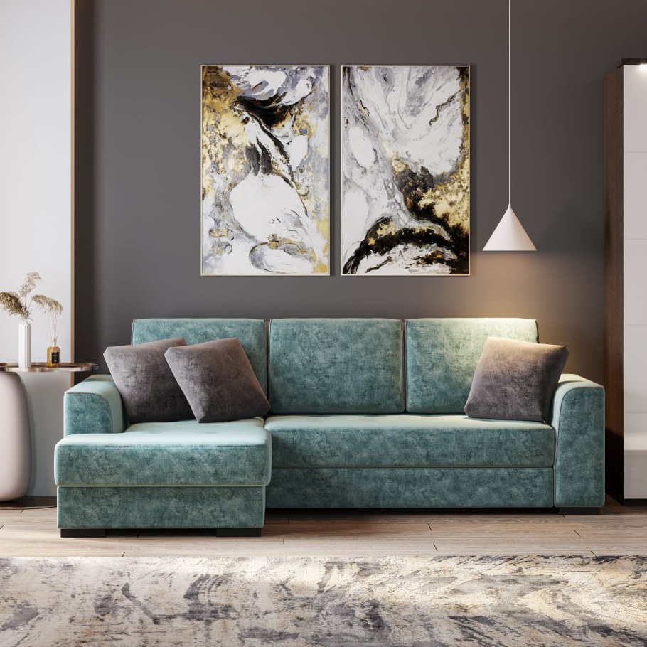 Диван Монтана лазурит