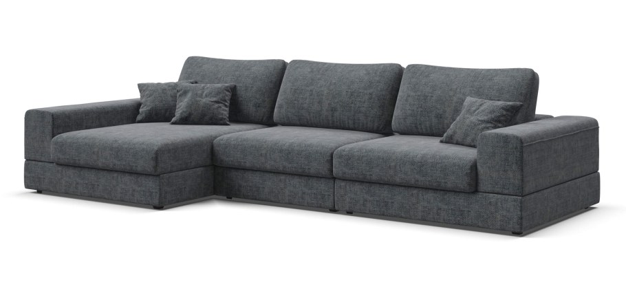 Модульный угловой диван правый Boss Modool XL шенилл IQ