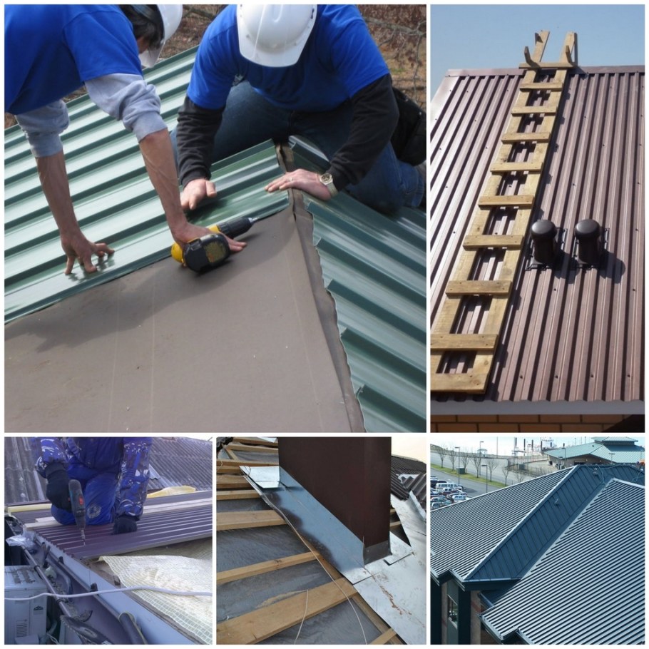 Монтаж профлиста с35