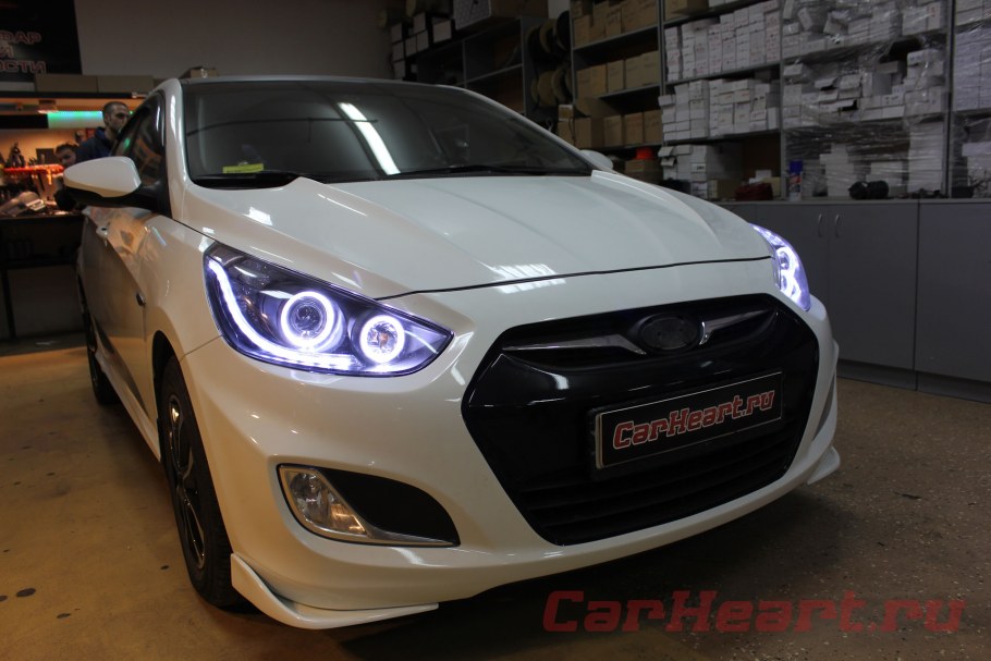 Hyundai Solaris 2 передняя оптика