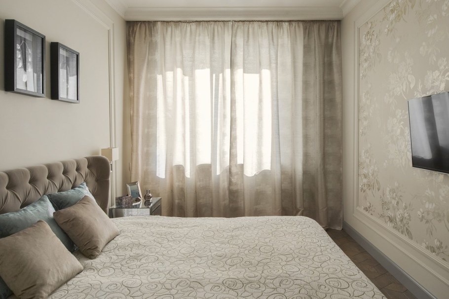 Шторы в маленькую спальню
