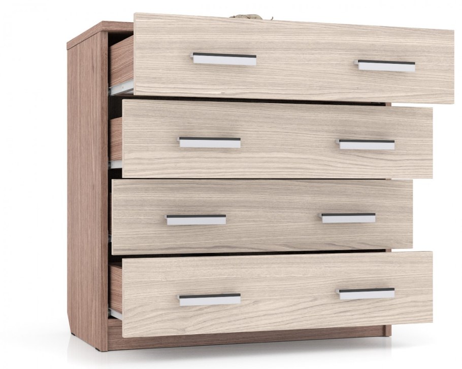 Комод МД-10, цвет ясень шимо тёмный/ясень шимо светлый