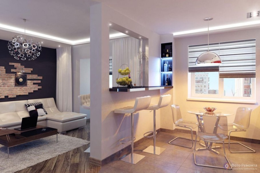 Барная стойка с плитой