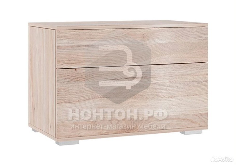 Тумба "Норд" т01-800 - дуб сонома / белый матовый