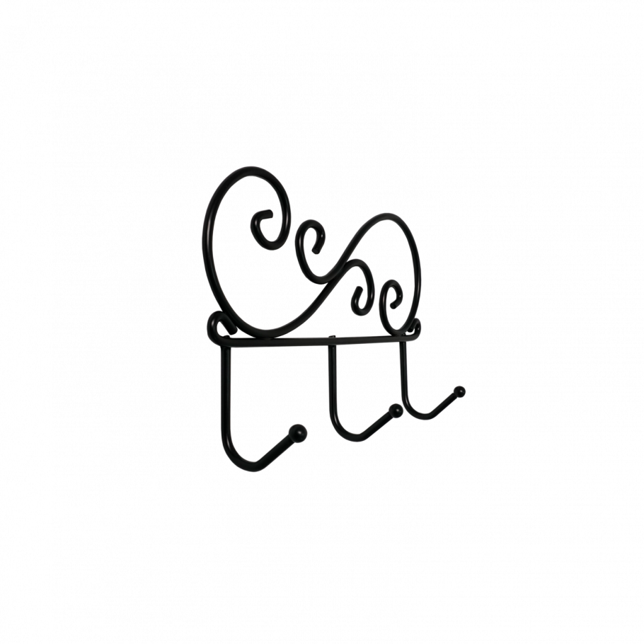 Вешалка с полкой "уют 22" (черный)