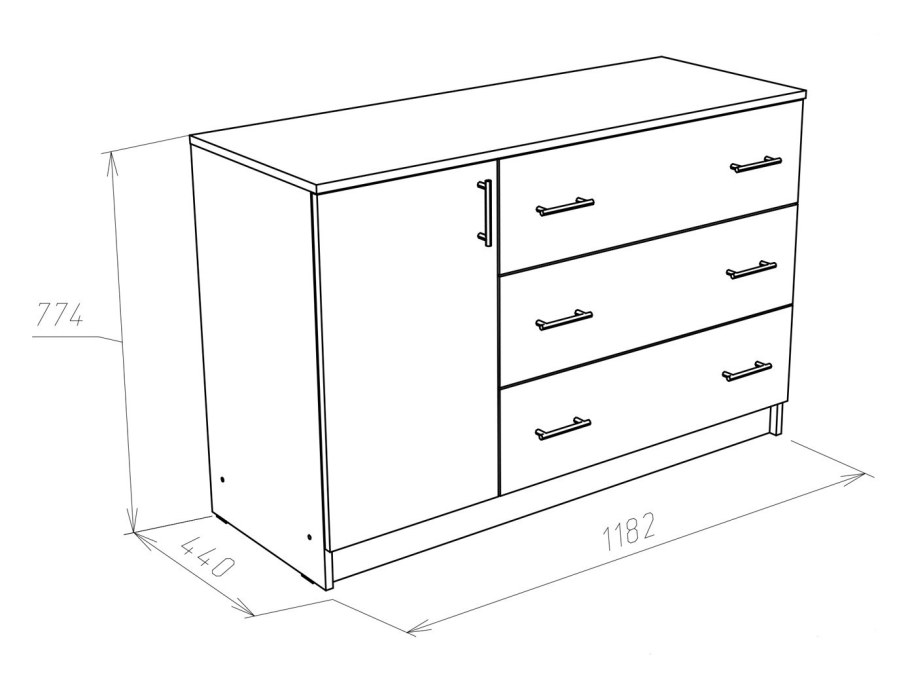 Комод Мебелайн 11