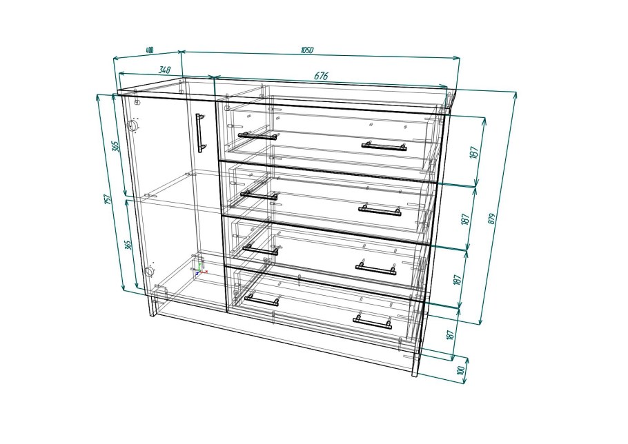 Мебелеф комод Мебелеф 40