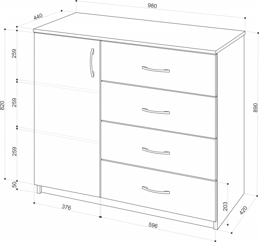 Комод Mebelson Форсаж