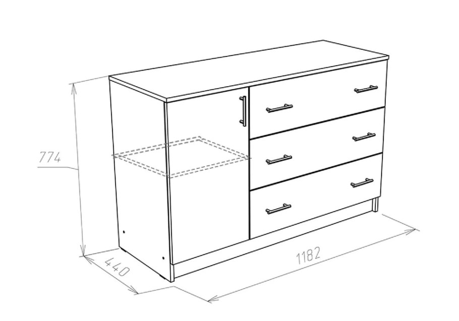 Тумба Мэрдэс ТБ-4мн венге