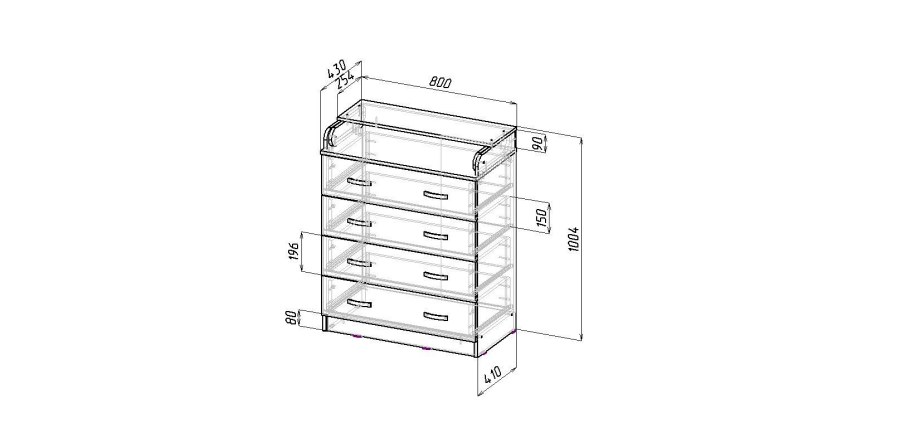 Мебелеф комод Мебелеф 15