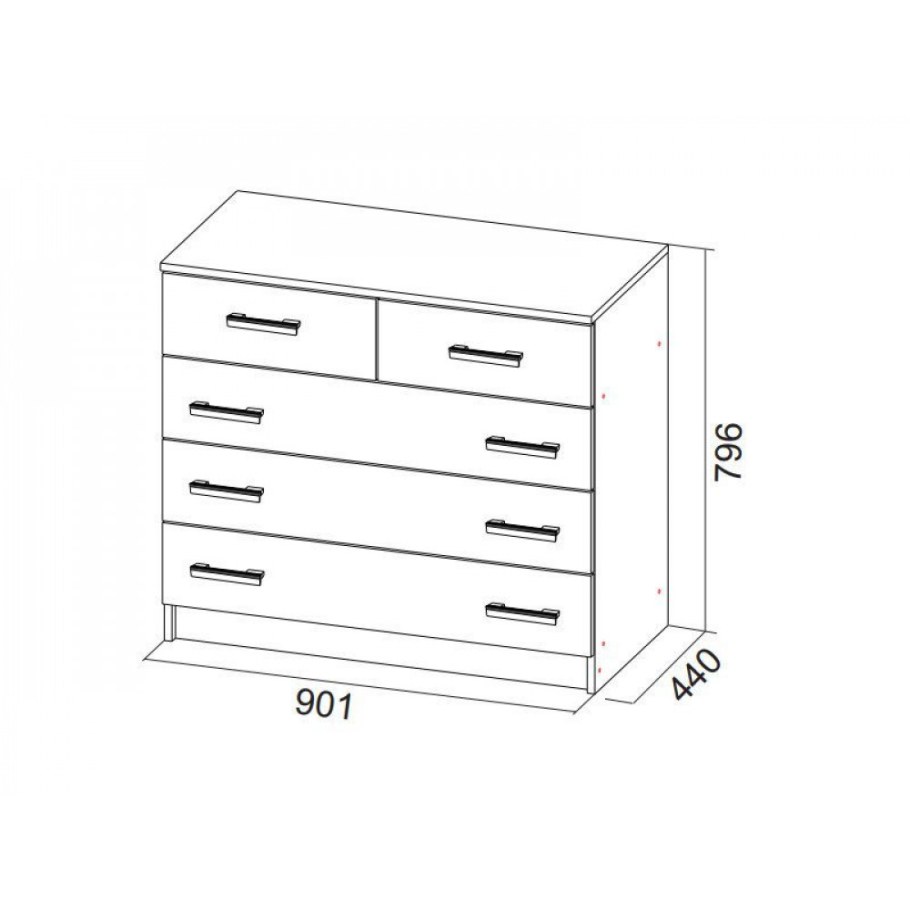 Комод Монтана Браво мебель