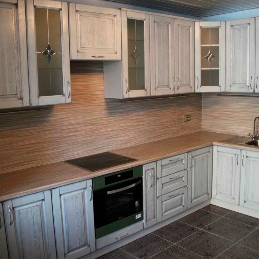 Кухни Зов массив ясеня белая