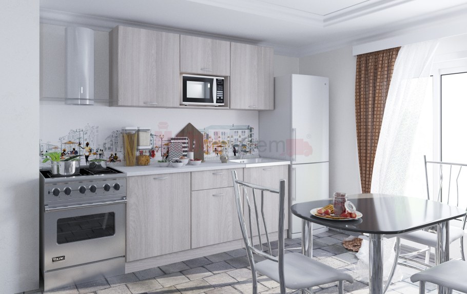 Кухня Ника ясень патина