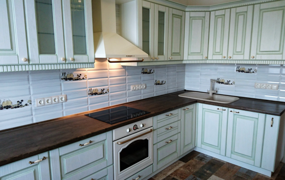 Кухня дуб сонома светлый