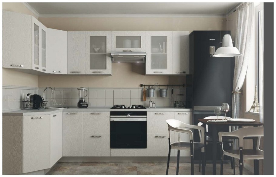 Кухня ясень шимо светлый и темный Герда