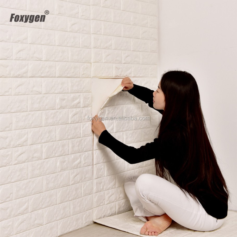 Самоклеющиеся пенопластовые обои 3d кирпичные