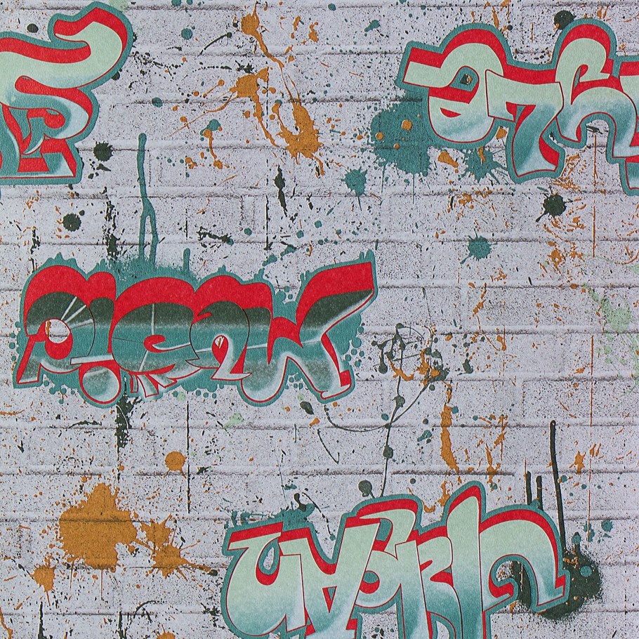 Обои с рисунком граффити Леруа Мерлен
