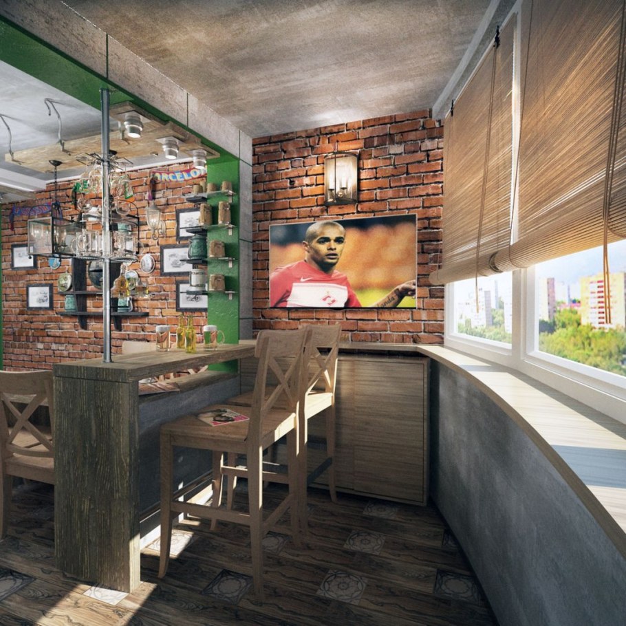 Кухня в стиле бара паба