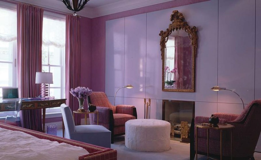 Сочетание розового в интерьере