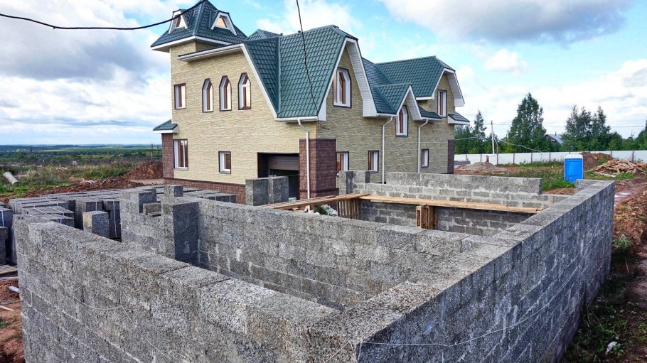 Дом из арболитовых блоков