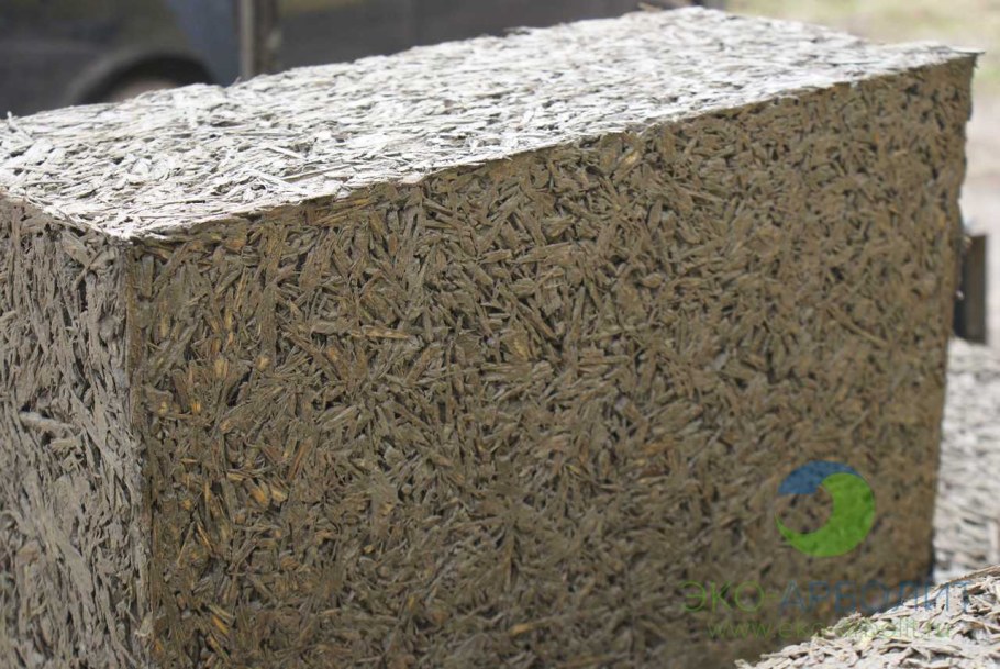 Арболитовые блоки шип ПАЗ