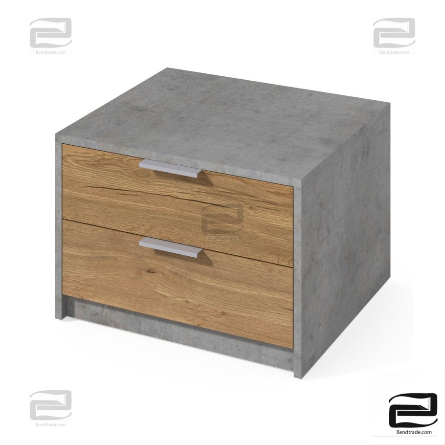 Тумба прикроватная "лофт" - дуб крафт золотой